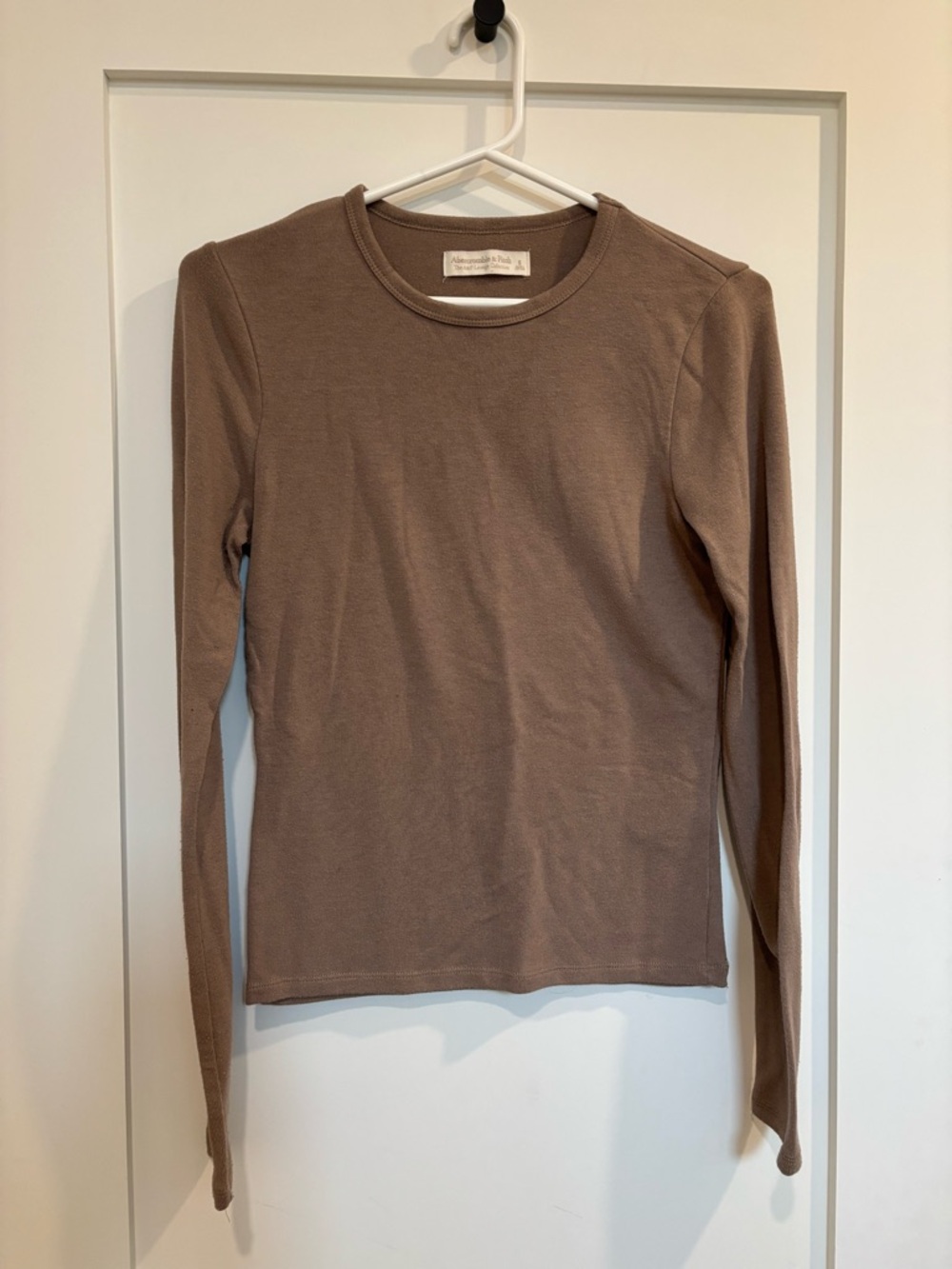 Abercrombie & Fitch Crewneck Top - Taupe